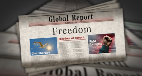newspaper freedom headline